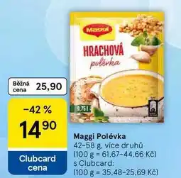 Tesco Maggi Polévka, 42-58 g, více druhů nabídka