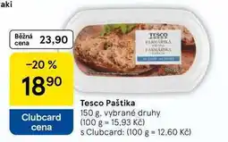 Tesco Tesco Paštika, 150 g, vybrané druhy nabídka