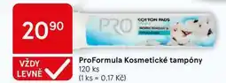 Tesco ProFormula Kosmetické tampóny, 120 ks nabídka