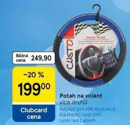 Tesco Potah na volant, více druhů nabídka