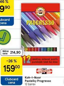 Tesco Koh-I-Noor Pastelky Progresso, 12 barev nabídka