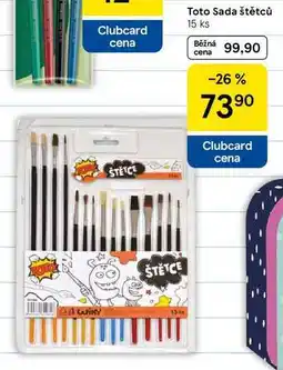 Tesco Toto Sada štětců, 15 ks nabídka