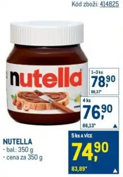 Makro Nutella nabídka
