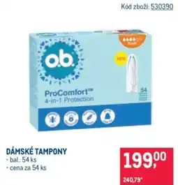 Makro Dámské tampony nabídka