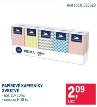 Makro Papírové kapesníky 3vrstvé nabídka