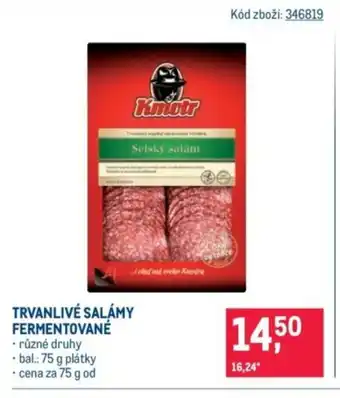 Makro Trvanlivé salámy fermentované nabídka