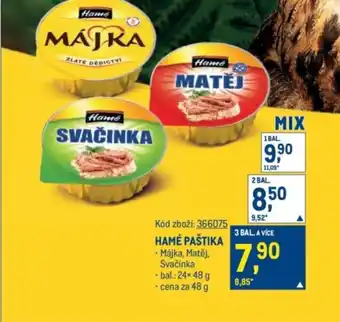 Makro Hamé paštika nabídka