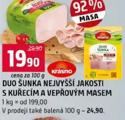 Terno Duo šunka nejvyšší jakosti s kuřecím a vepřovým masem nabídka