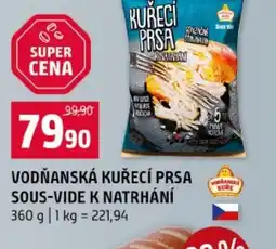 Terno Vodňanská kuřecí prsa sous-vide k natrhání nabídka