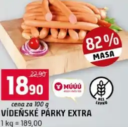 Terno Vídeňské párky extra nabídka