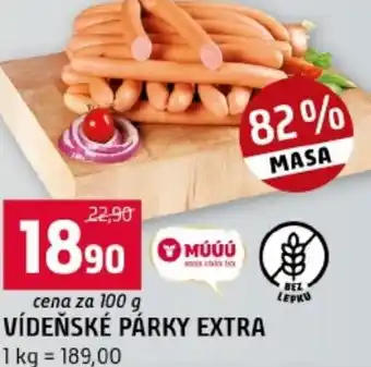 Terno Vídeňské párky extra nabídka