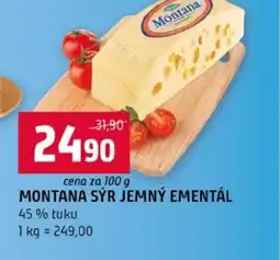 Terno Montana sýr jemný ementál nabídka