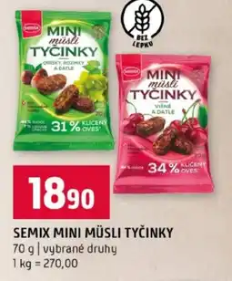 Terno Semix mini müsli tyčinky nabídka