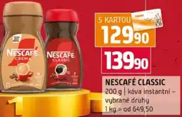 Terno Nescafé classic nabídka