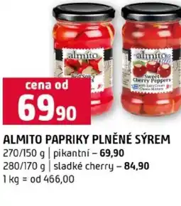 Terno Almito papriky plněné sýrem nabídka