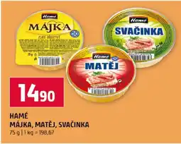 Terno Hamé májka, matěj, svačinka nabídka