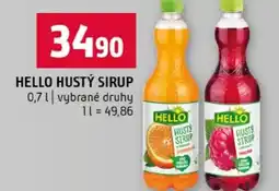 Terno Hello hustý sirup nabídka