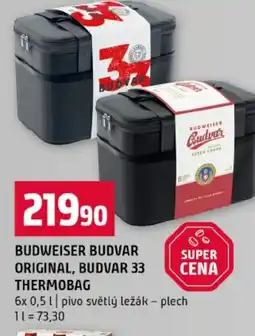 Terno Budweiser budvar original, budvar 33 cena thermobag nabídka