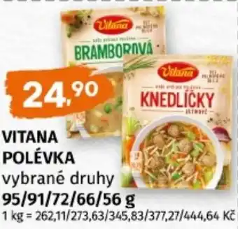 Terno Vitana polévka nabídka