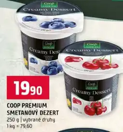 Terno Coop premium smetanový dezert nabídka