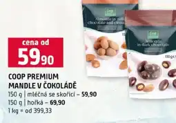Terno Coop premium mandle v čokoládě nabídka