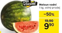 Tesco Meloun vodní nabídka