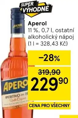 Tesco Aperol nabídka