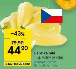 Tesco Paprika bílá nabídka