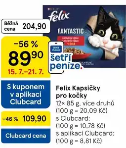 Tesco Felix Kapsičky pro kočky nabídka