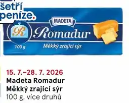 Tesco Madeta Romadur Měkký zrající sýr nabídka