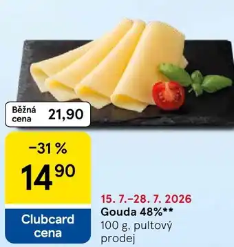Tesco Gouda 48% nabídka