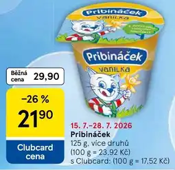 Tesco Pribináček nabídka