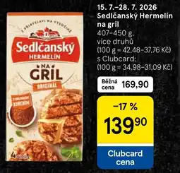 Tesco Sedlčanský Hermelín na gril nabídka