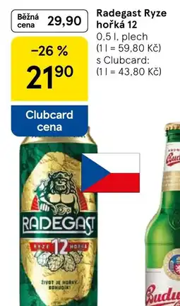 Tesco Radegast Ryze hořká 12 nabídka