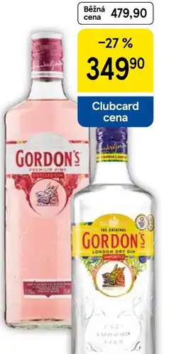Tesco Gordon's Gin nabídka