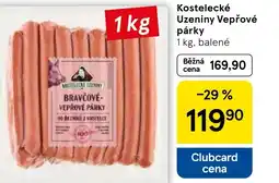 Tesco Kostelecké Uzeniny Vepřové párky nabídka
