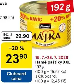 Tesco Hamé paštiky XXL nabídka