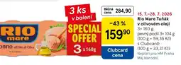 Tesco Rio Mare Tuňák v olivovém oleji nabídka