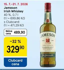 Tesco Jameson Irish Whiskey nabídka