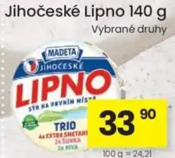 Kubík potraviny Madeta Jihočeské Lipno nabídka