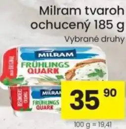 Kubík potraviny Milram tvaroh ochucený nabídka
