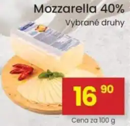 Kubík potraviny Mozzarella 40% nabídka