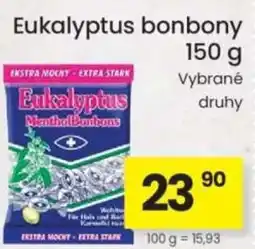 Kubík potraviny Eukalyptus bonbony nabídka