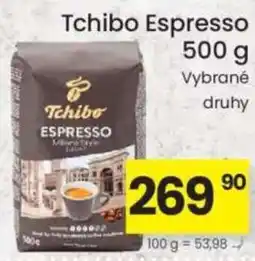 Kubík potraviny Tchibo Espresso nabídka