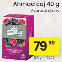 Kubík potraviny Ahmad čaj nabídka