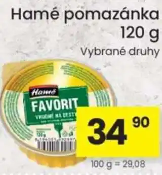 Kubík potraviny Hamé pomazánka nabídka