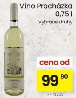 Kubík potraviny Víno Procházka nabídka