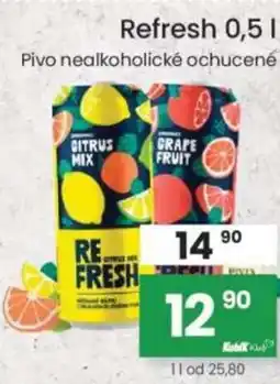 Kubík potraviny Refresh nabídka