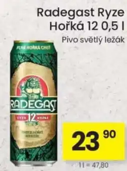 Kubík potraviny Radegast Ryze Hořká 12 nabídka
