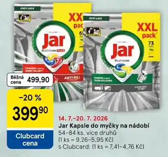 Tesco Jar Kapsle do myčky na nádobí nabídka